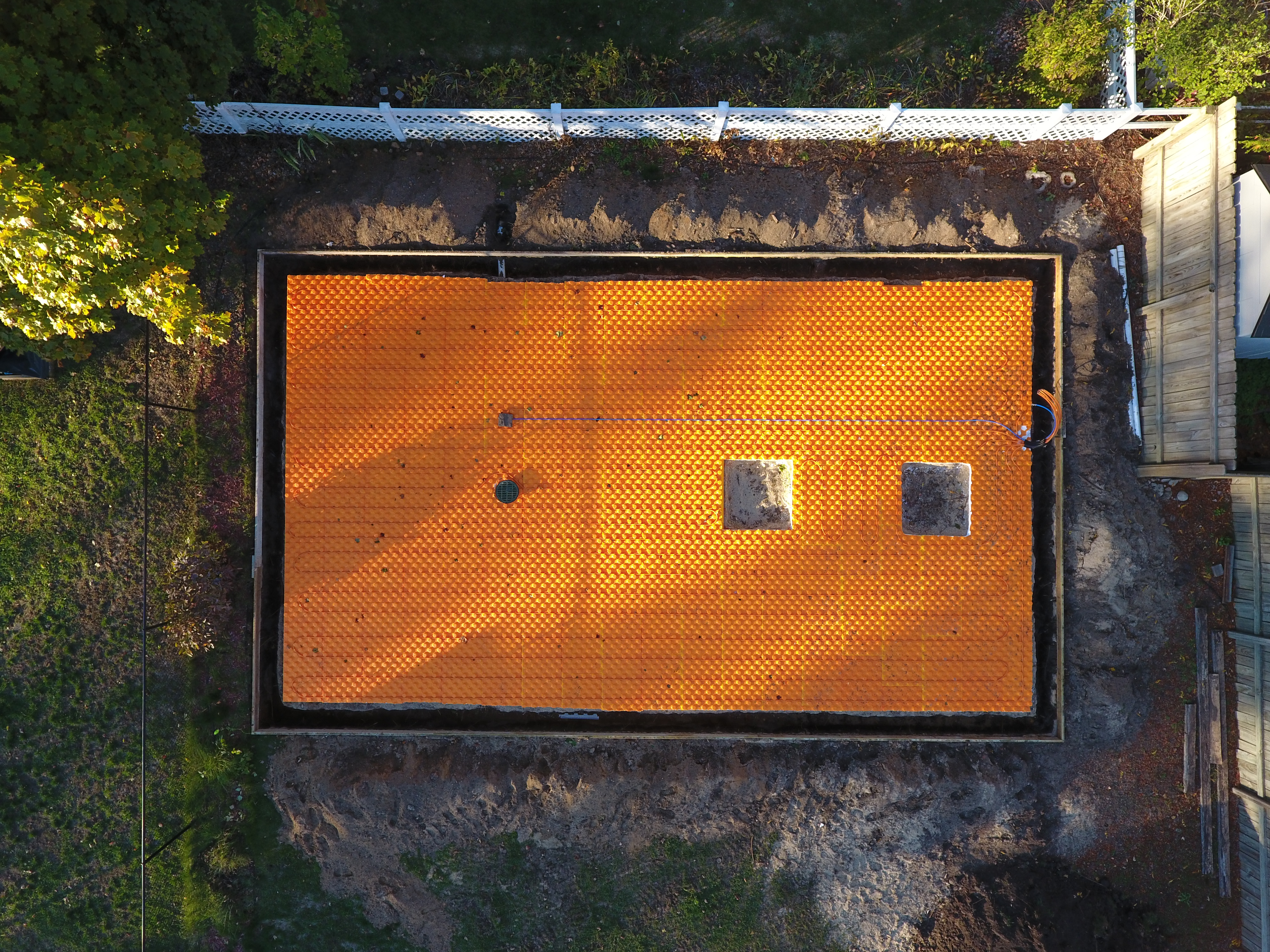 Garage Foundation with House Context