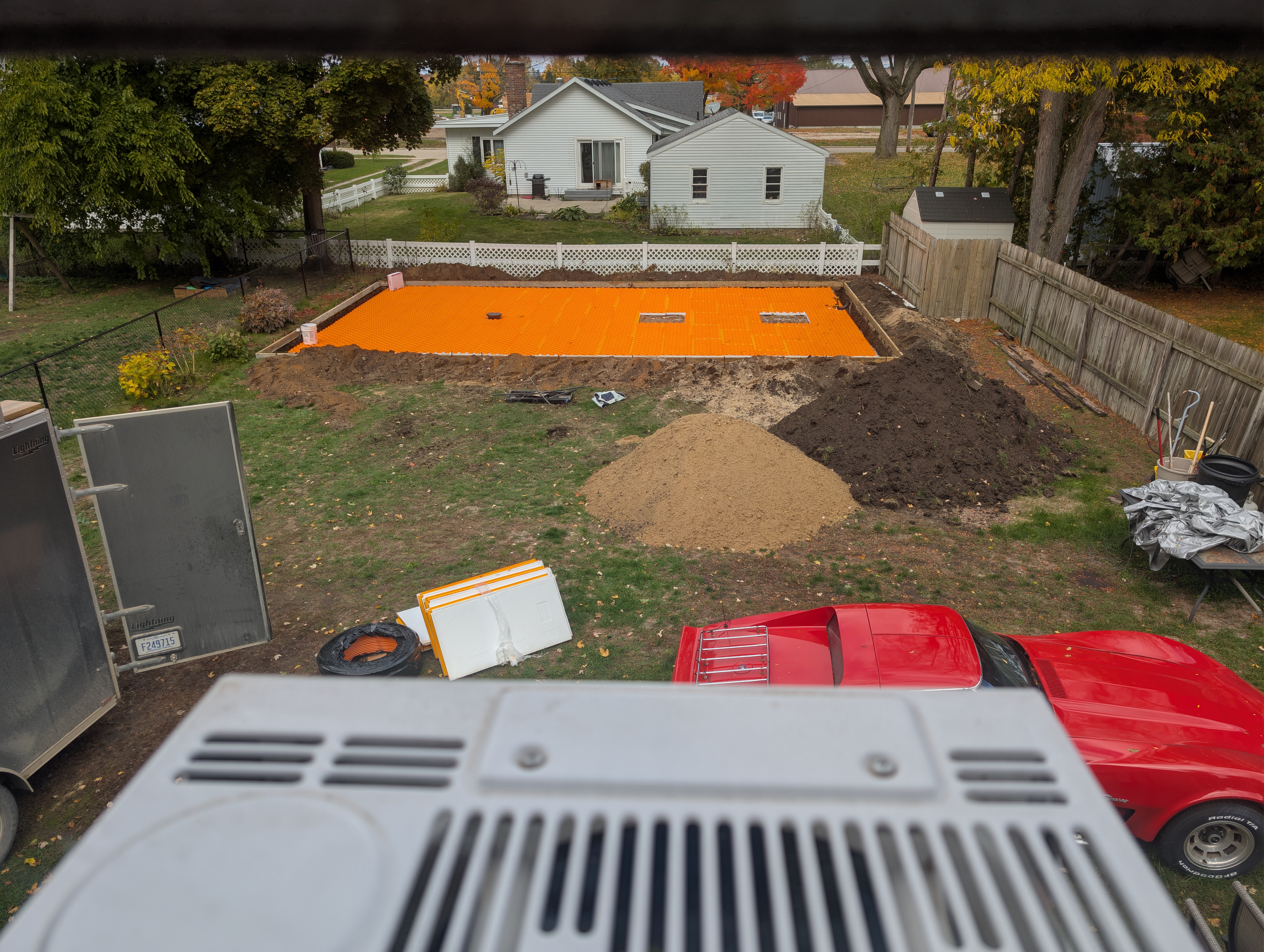 Under-Slab Insulation Aerial View