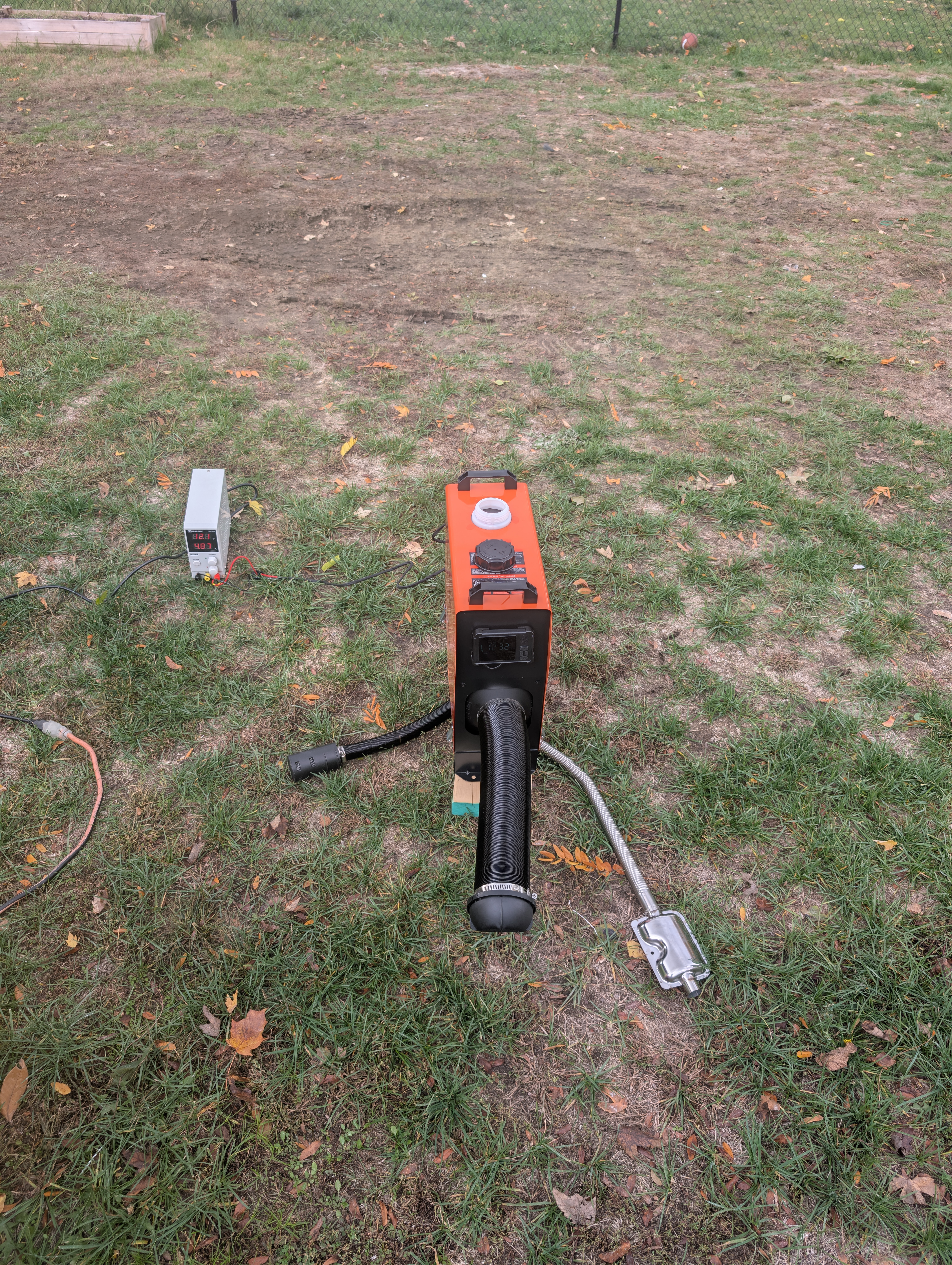 Temporary Diesel Heater Test