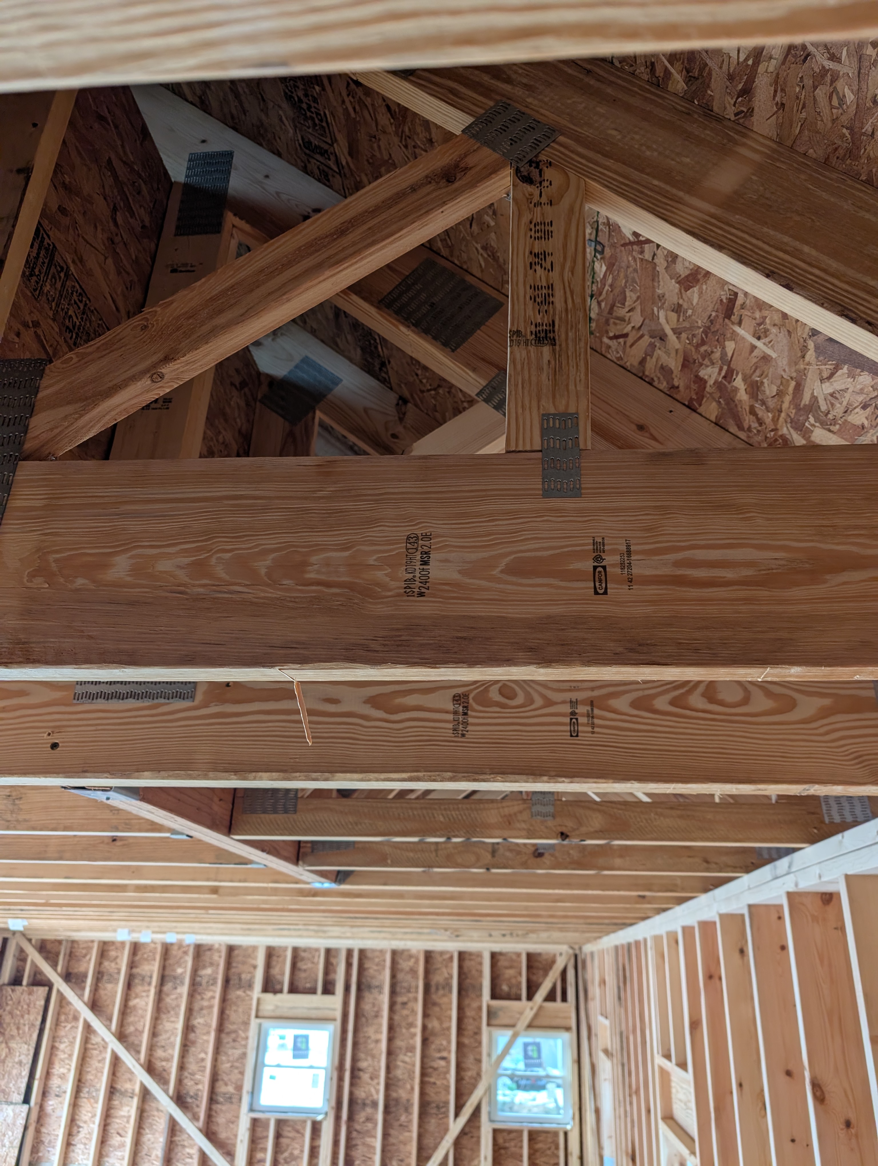 Roof Peak and Ridge Beam