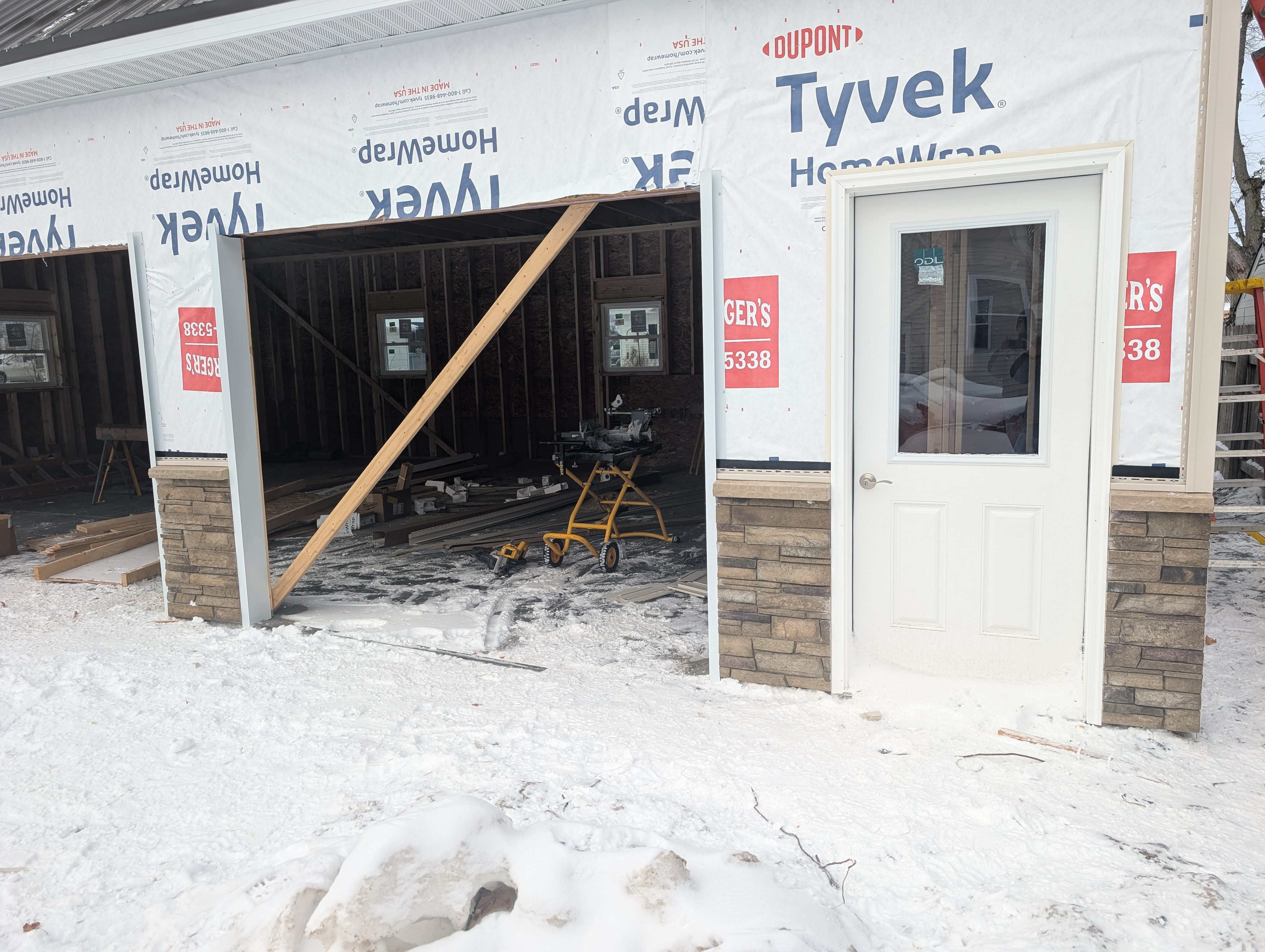 Service Door and Bay