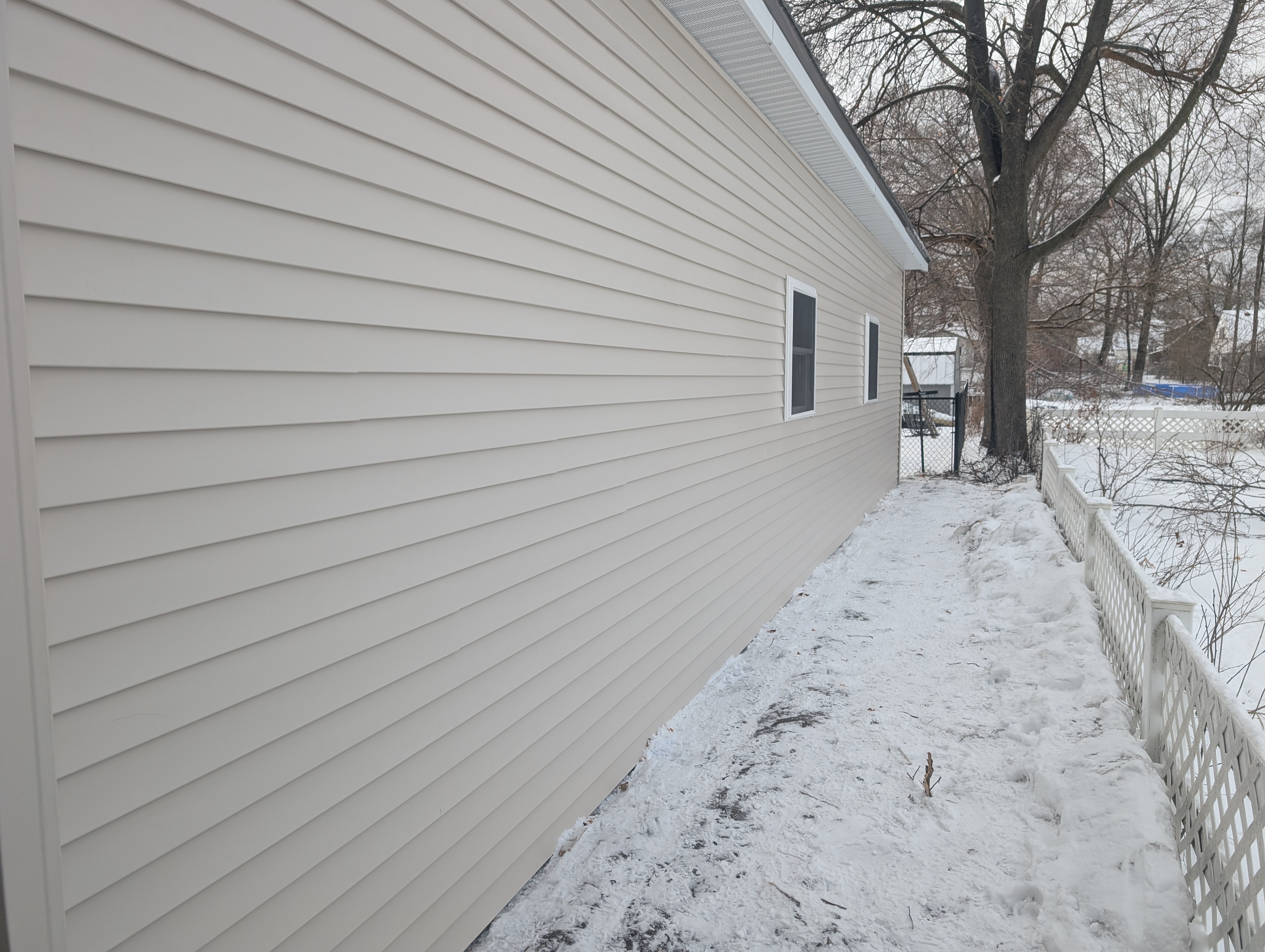 West Wall Siding Complete