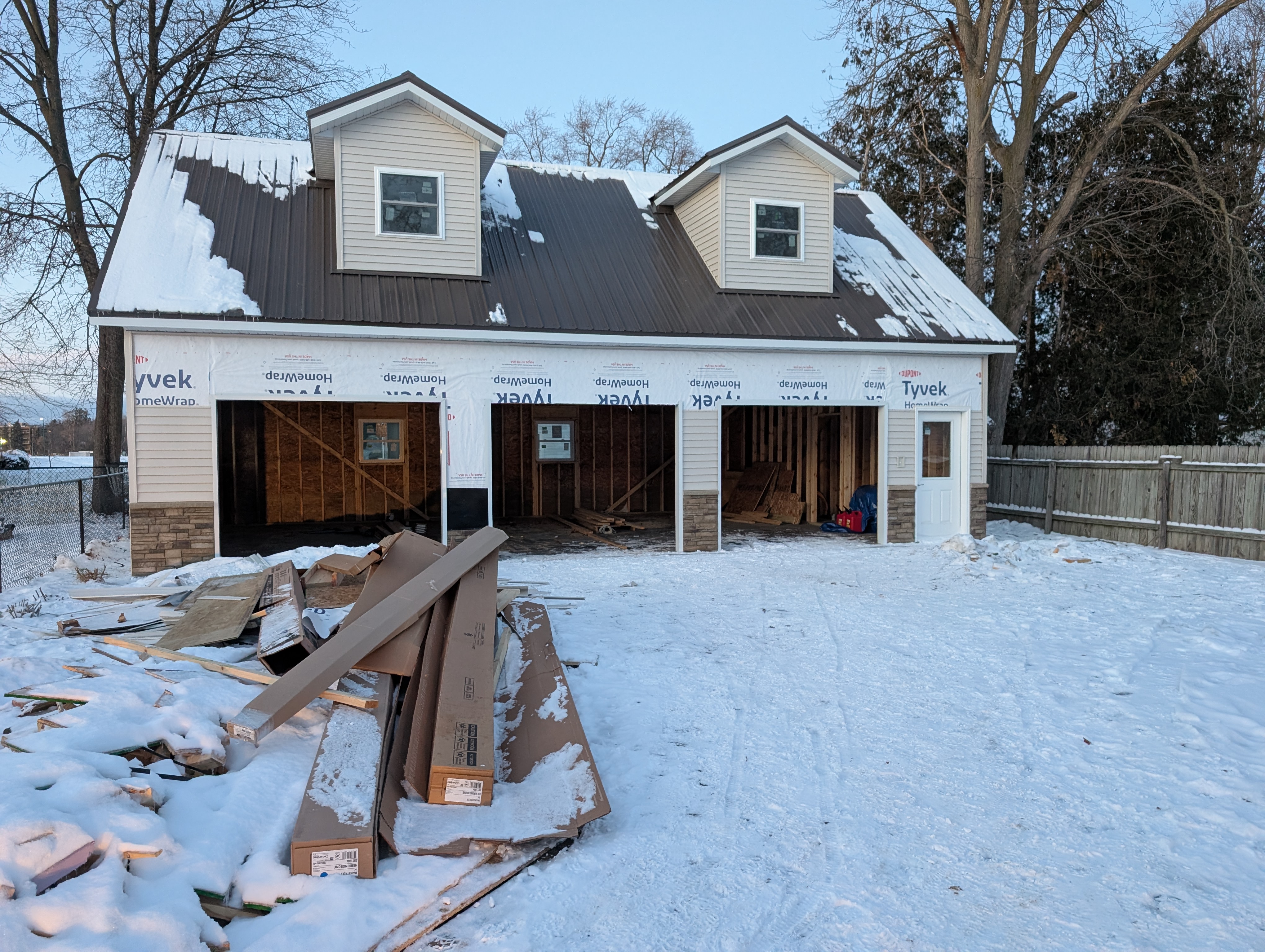 Front Elevation - Siding Incomplete