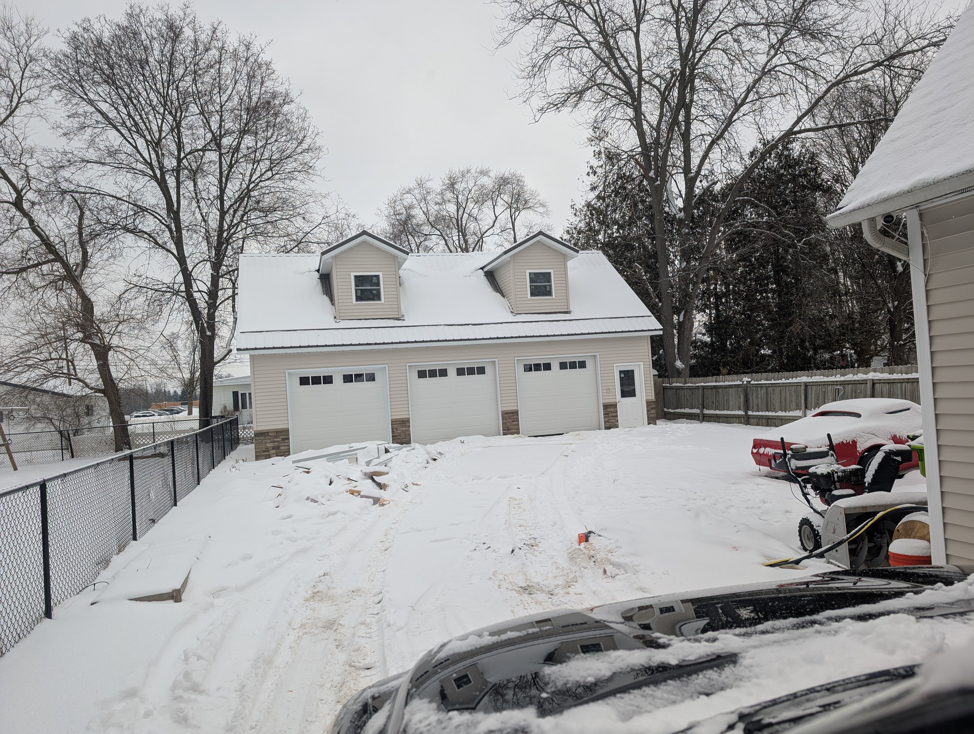 Completed Garage Front Elevation