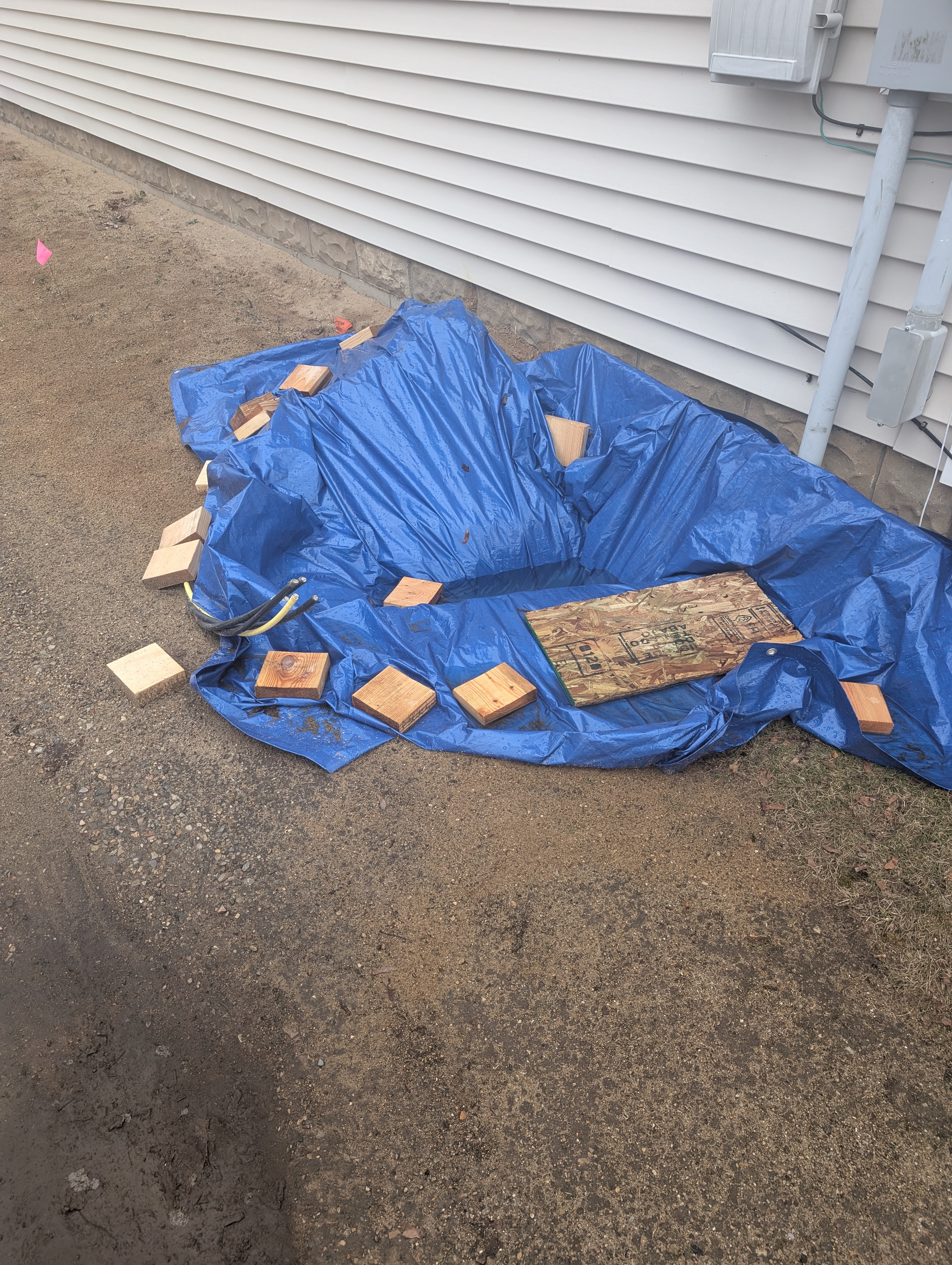 Tarp Over Trench