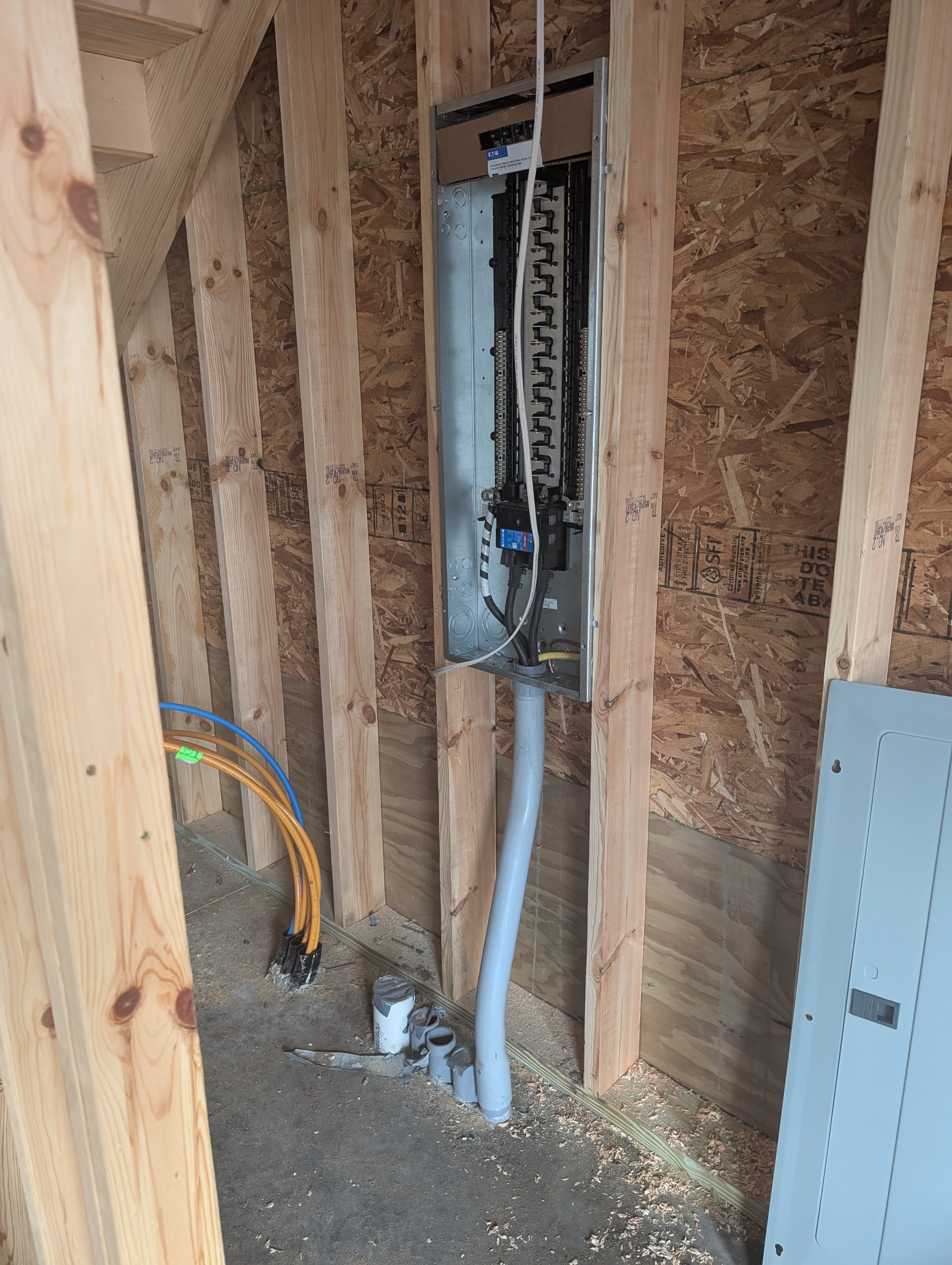 Garage Panel and Conduits